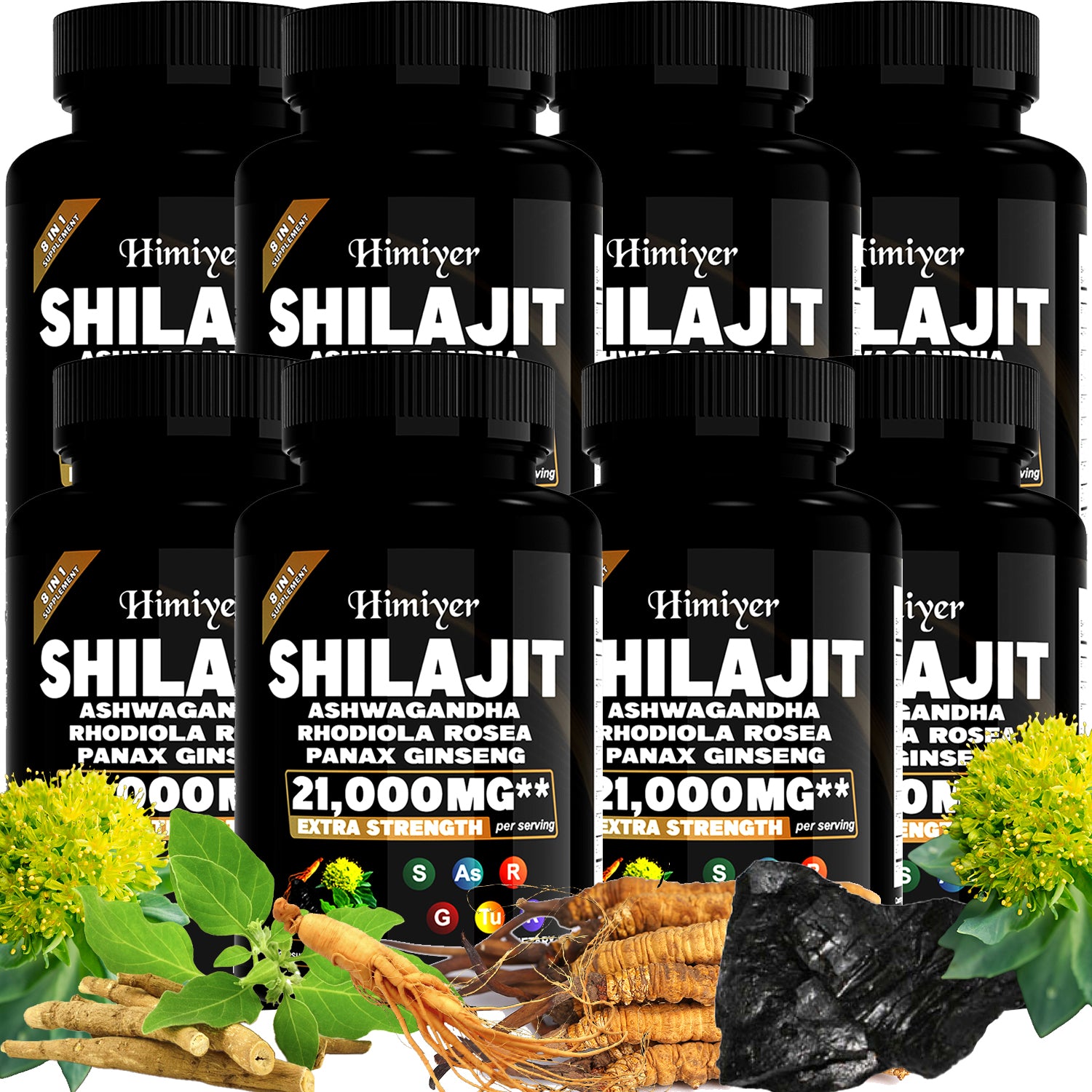 SHILAJIT ASHWAGANDHARHODIOLA ROSEAPANAX GINSENG21,000MG