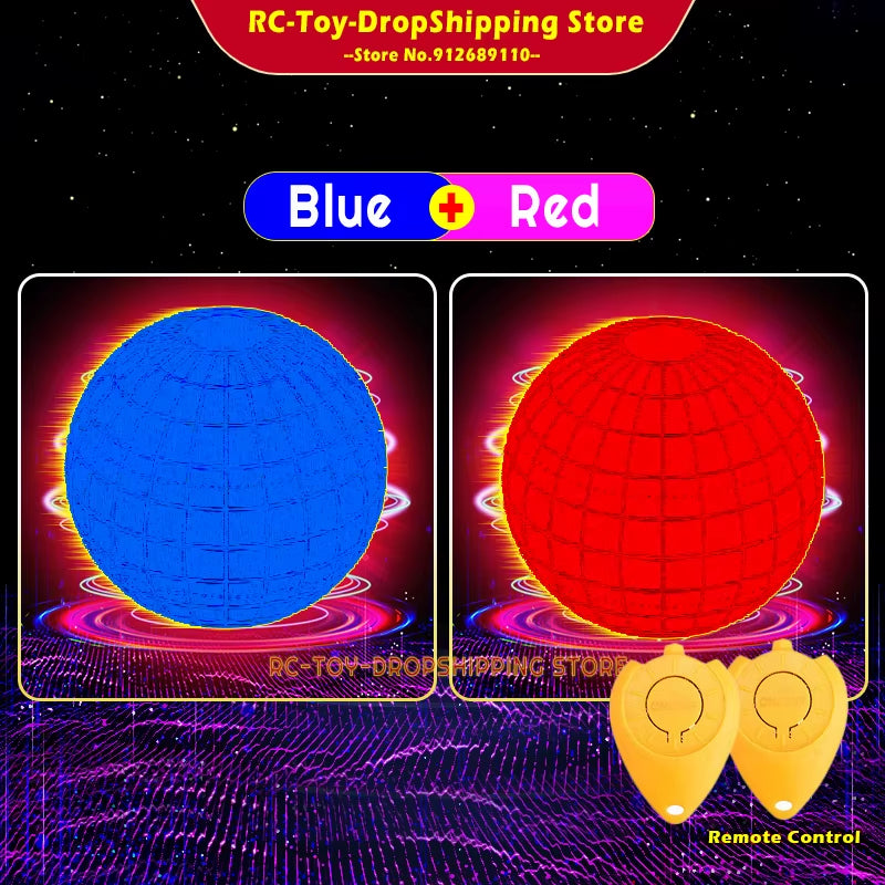 Flying Ball Spinner Toy Hand Control Drone Helicopter 360° Rotating Mini UFO with LED Light Kids Gifts Game Children Sports Ball