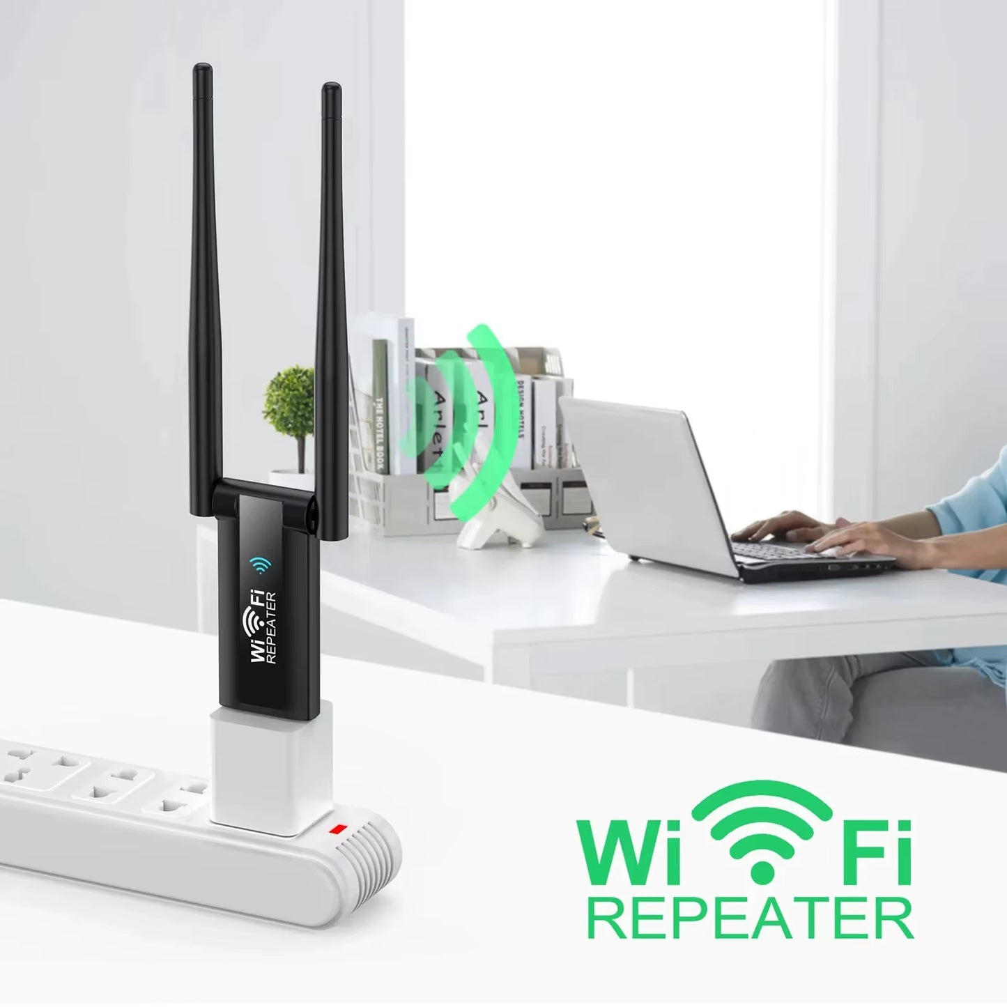 2.4G 300Mbps USB Wireless Wifi Repeater Extender Wifi Signal Amplifier Booster Long Range Wi-Fi Router Home Network Extension