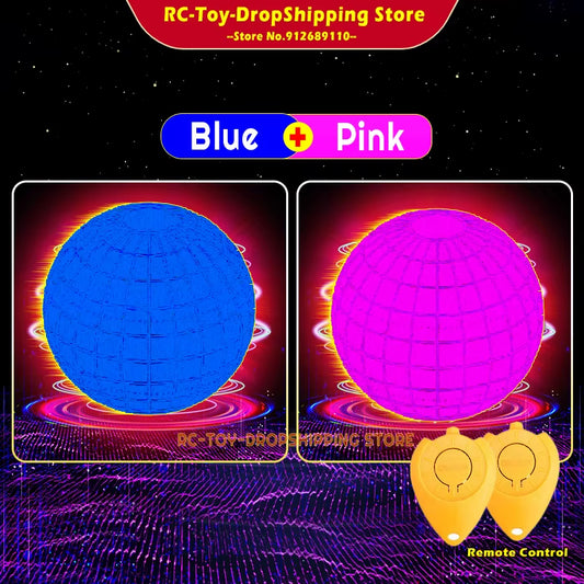 Flying Ball Spinner Toy Hand Control Drone Helicopter 360° Rotating Mini UFO with LED Light Kids Gifts Game Children Sports Ball