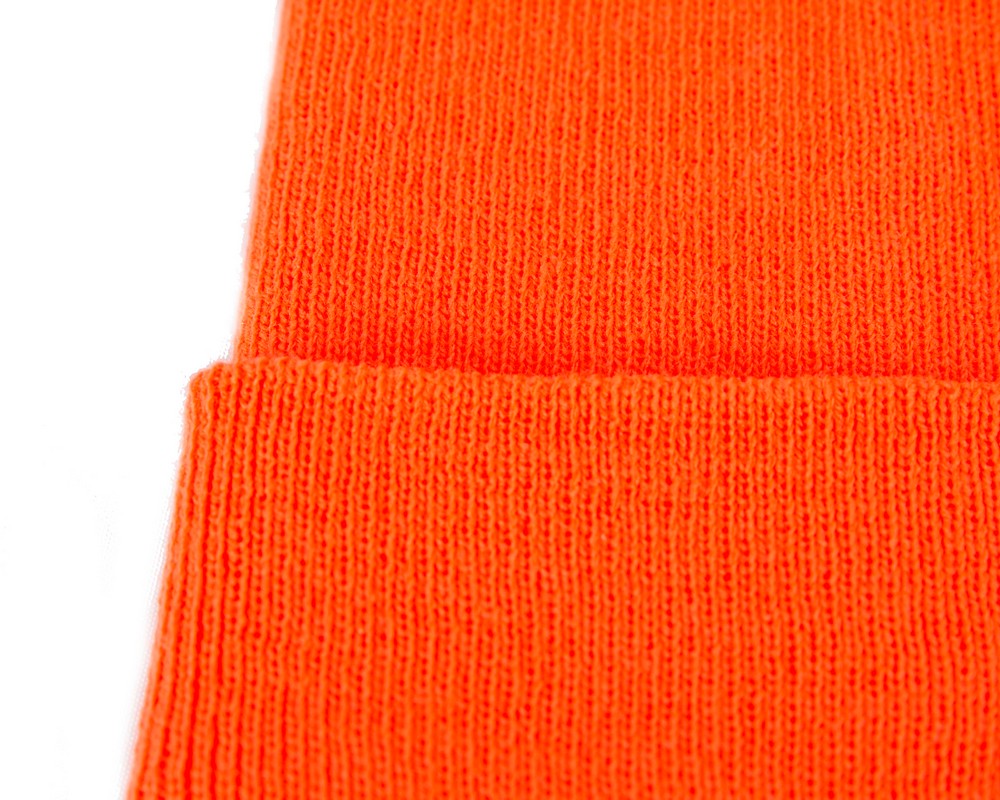 Warm European made orange beanie
