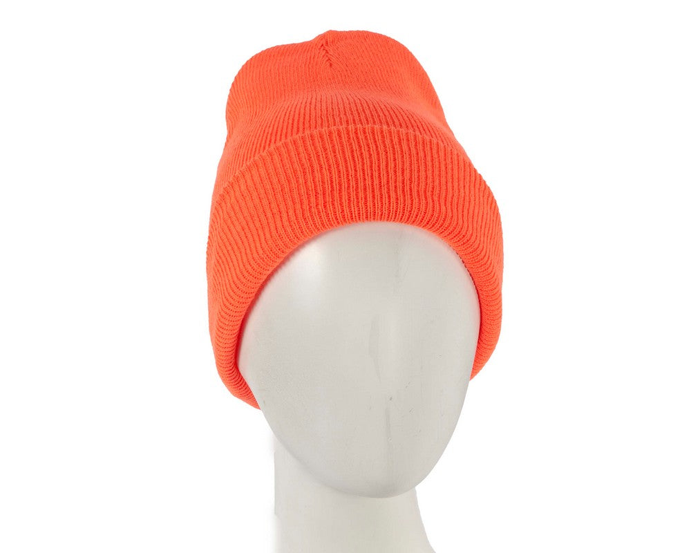 Warm European made orange beanie
