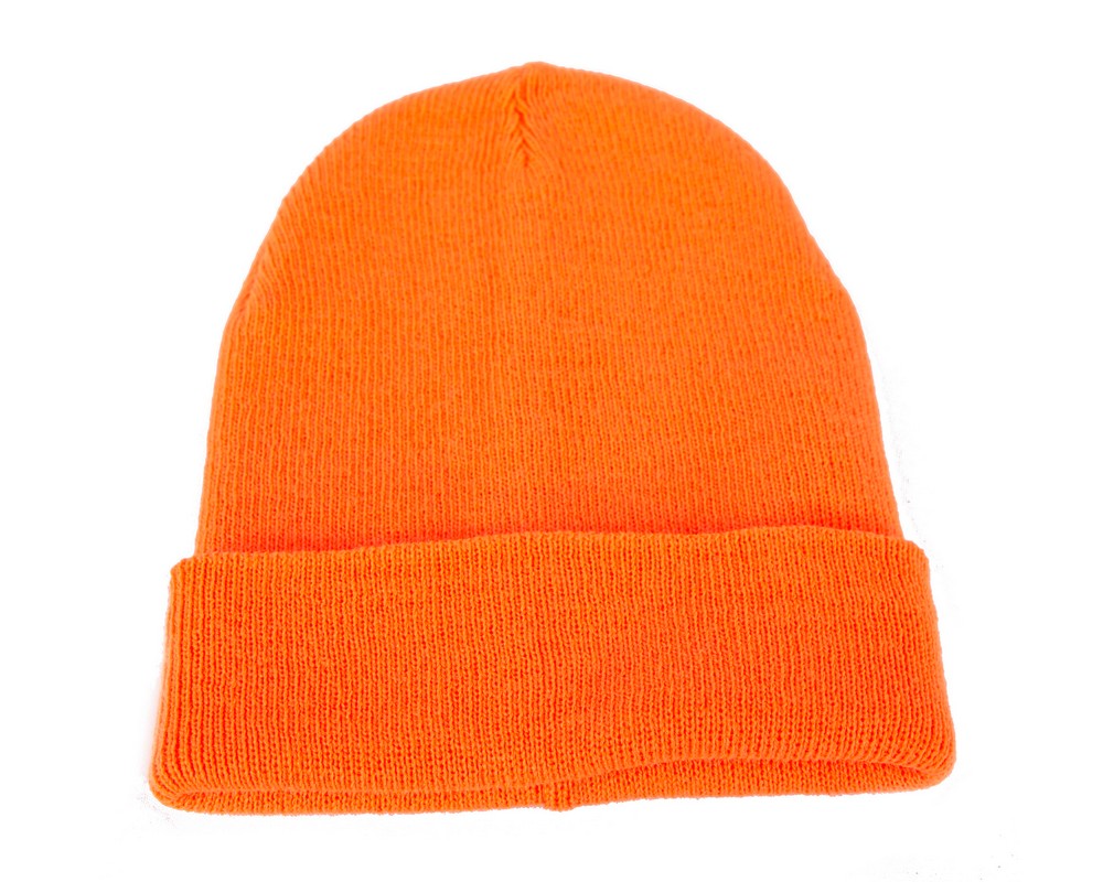Warm European made orange beanie