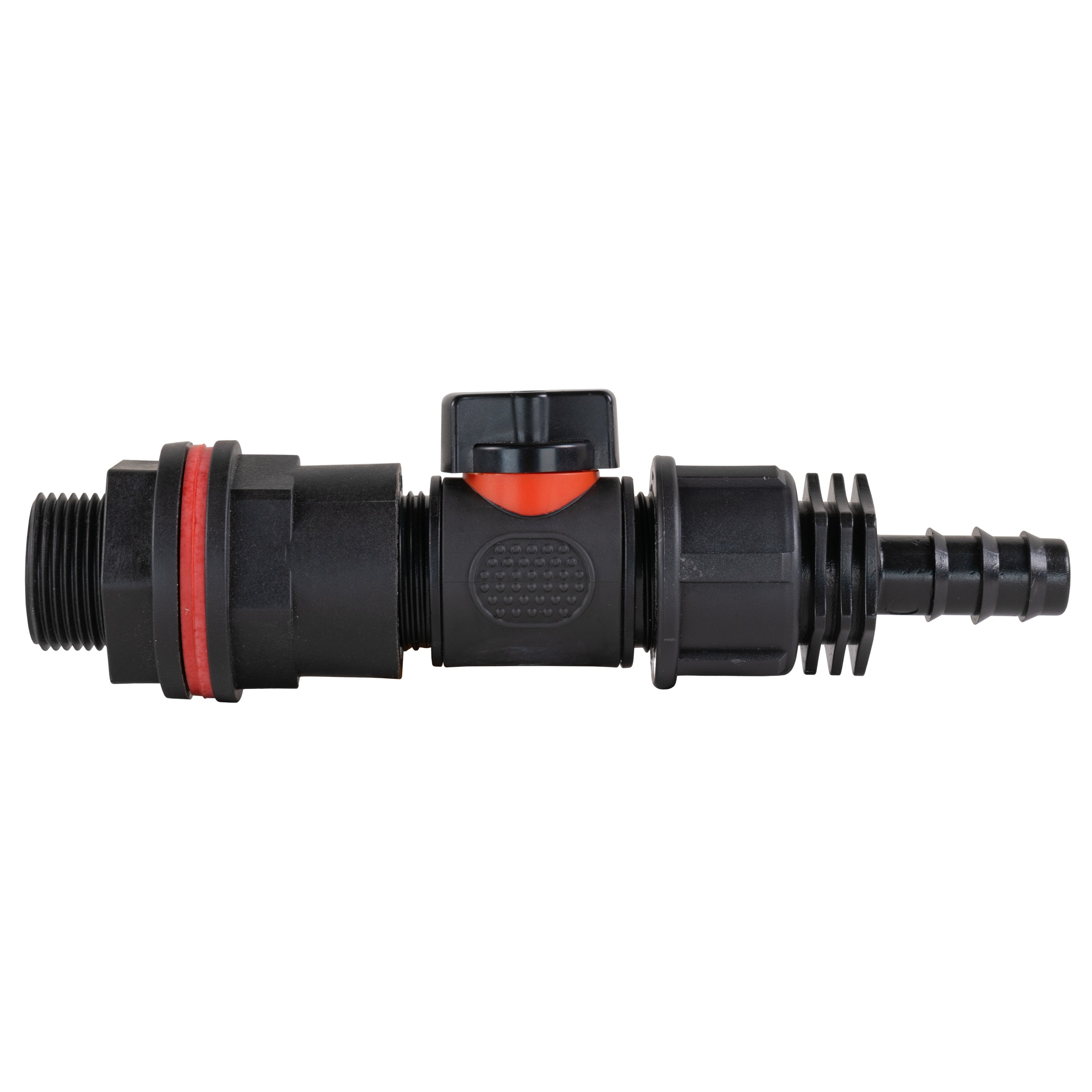 Water Butt Kit 3/4" with In-Line Valve + 1/2" Barb and Drill Bit-1