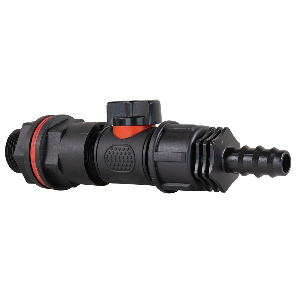 Water Butt Kit 3/4" with In-Line Valve + 1/2" Barb and Drill Bit-2