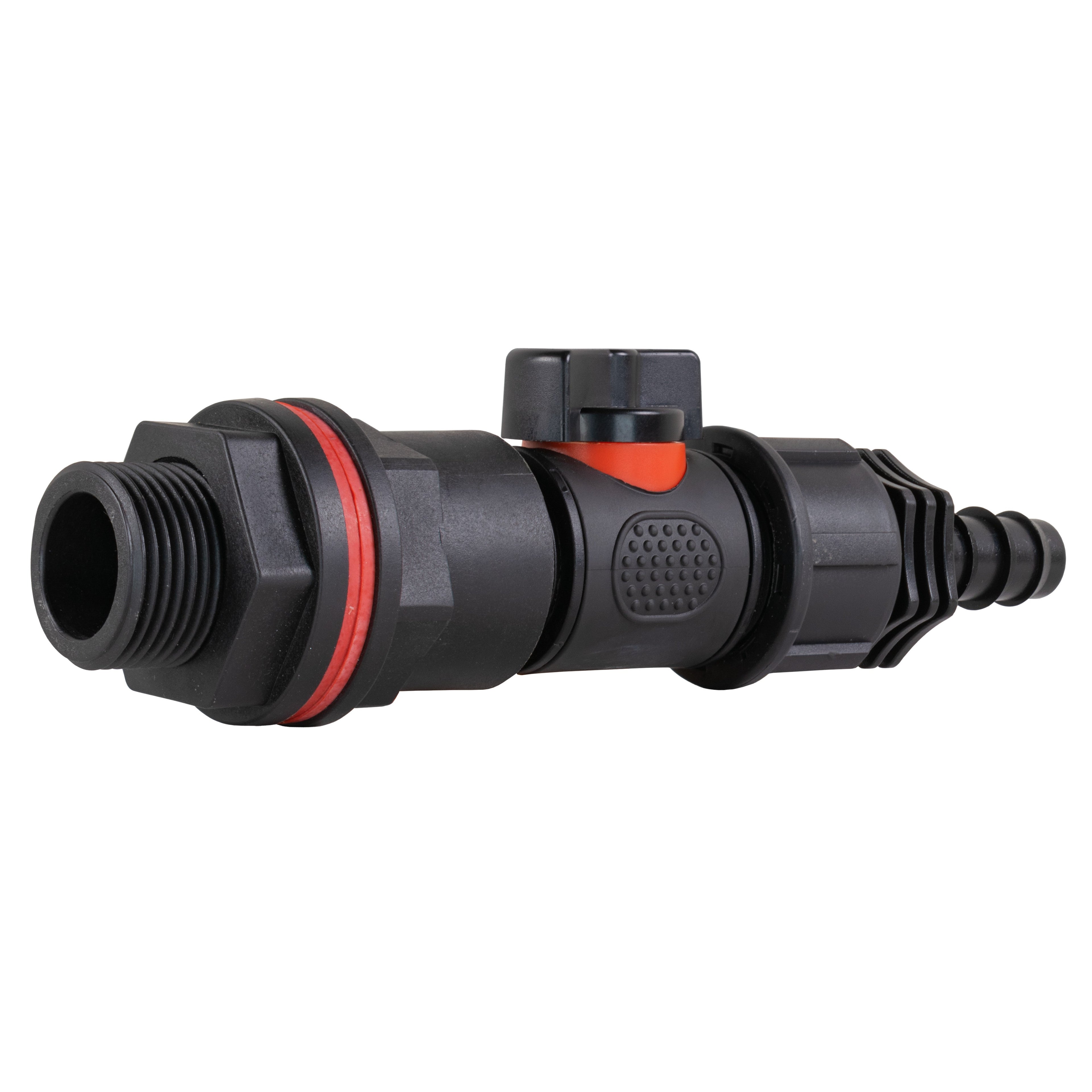 Water Butt Kit 3/4" with In-Line Valve + 1/2" Barb and Drill Bit-3